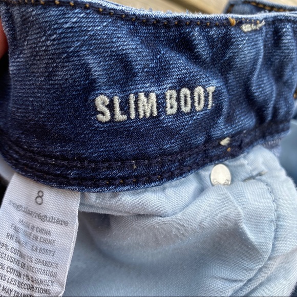 2/$30 || American Eagle Cut-Off Slim Boot Denim Shorts - Picture 3 of 5